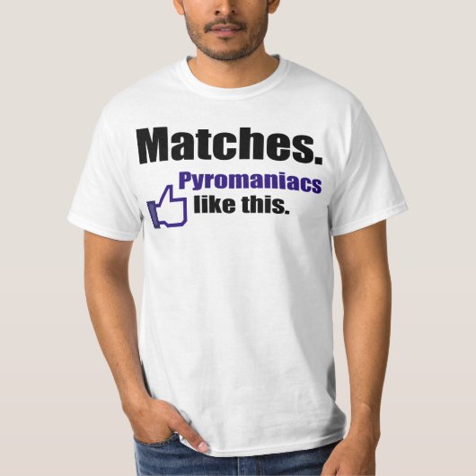 おもしろいな放火魔の引用文 Tシャツ (正面)