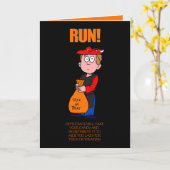 おもしろいな政治アンチ民主党員ハロウィン カード (黄色い花)