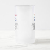 おもしろいな政治ユーモアのマグ フロストグラスビールジョッキ (中央)