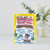 おもしろいな教会シンボルや象徴が付いている郵便はがき ポストカード (スタンド正面)