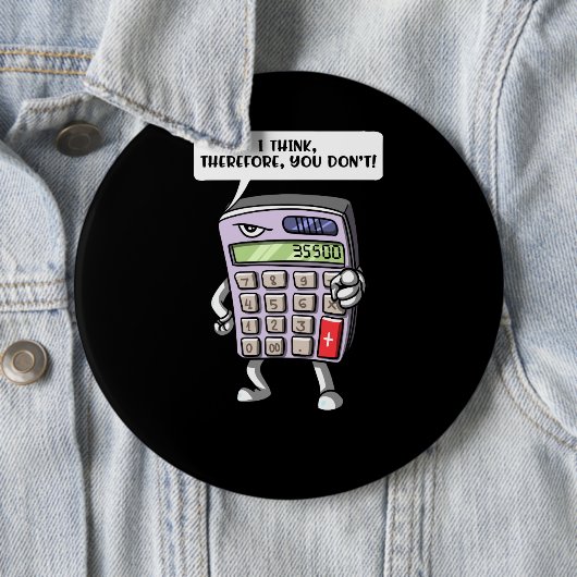 おもしろいな数学の代数学の計算機の数学の冗談 缶バッジ (インサイチュ)