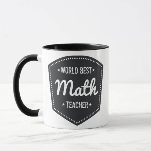 おもしろいな数学の教師-世界の最も最高のな数学の教師 マグカップ (左)