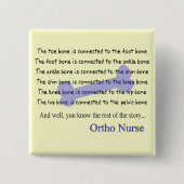 おもしろいな整形外科のナースのギフト 缶バッジ