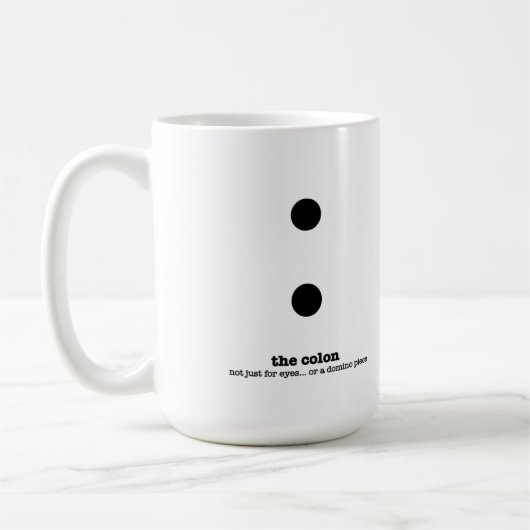 おもしろいな文法マグの英国のギフトの文法的な芸術 コーヒーマグカップ (左)