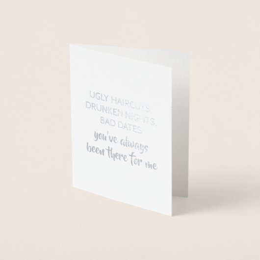 おもしろいな新婦付添人かメイド・オブ・オーナー(花嫁付き添い人) 箔カード (正面)