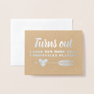 おもしろいな新婦付添人かメイド・オブ・オーナー（花嫁付き添い人） 箔カード