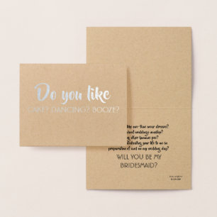 -おもしろいな新婦付添人の提案のようにまたして下さい 箔カード