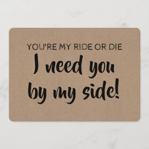 おもしろいな新婦付添人/メイド・オブ・オーナー（花嫁付き添い人）の提案 招待状