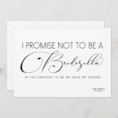 おもしろいな新婦付添人/メイド・オブ・オーナー（花嫁付き添い人） BRIDEZILLA 招待状 (正面/裏面)