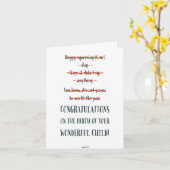 おもしろいな新生児は「それを」カード釘付けしました カード (黄色い花)