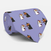 おもしろいな新郎新婦のハリネズミの結婚式の芸術 ネクタイ (ロール)