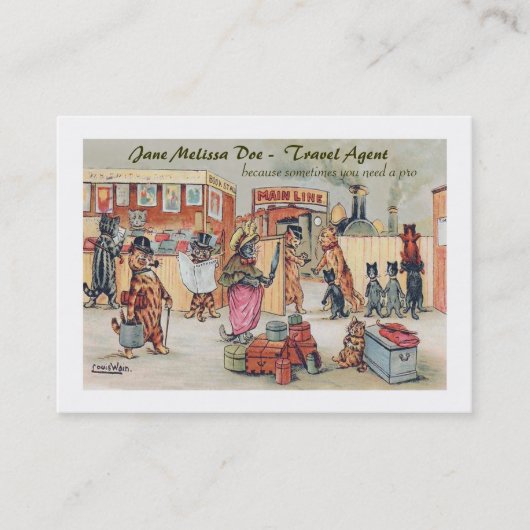 おもしろいな旅行代理店か両面添乗員 名刺 (正面)