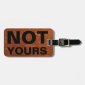 おもしろいな旅行手荷物要求|素朴なあなたの ラゲッジタグ (正面横)