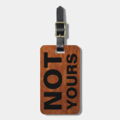 おもしろいな旅行手荷物要求|素朴なあなたの ラゲッジタグ (正面縦)