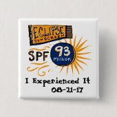 おもしろいな日食の日焼け止め 缶バッジ (正面)