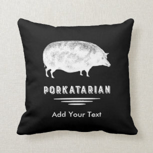 おもしろいな旧式なブタのベーコンの恋人Porkatarian クッション