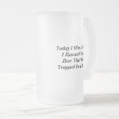 おもしろいな曇らされたガラスのビールのジョッキ フロストグラスビールジョッキ (正面右)