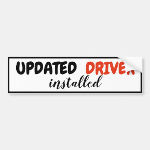 おもしろいな更新済運転者設置済み新しい運転免許証 バンパーステッカー