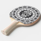 おもしろいな曼荼羅のスカル 卓球ラケット (正面アングル)