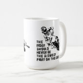 おもしろいな最も遅い部分の土のバイクのモトクロスのマグ コーヒーマグカップ (正面右)