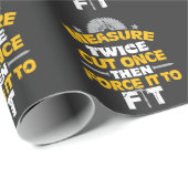 おもしろいな木工業のギフトの木製の樵の超出力 ラッピングペーパー (ロールコーナー)