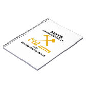 おもしろいな木工業の技術のWoodworkerを持つ老人 ノートブック (左側)