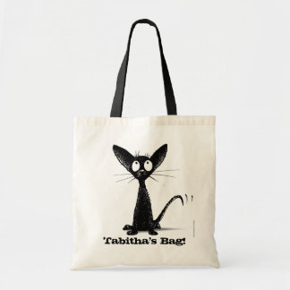 おもしろいな東洋の黒猫のバッグ トートバッグ
