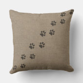 おもしろいな枕は犬の用心します クッション (裏面)