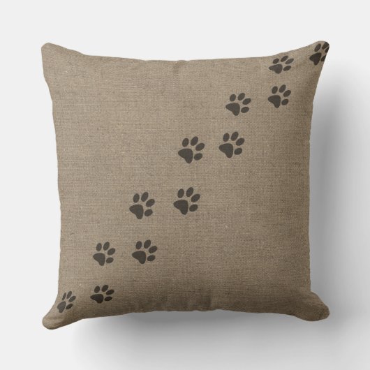 おもしろいな枕は犬の用心します クッション (裏面)