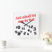 おもしろいな柱時計|はだれもそれの得られた時間ではないです スクエア壁時計 (ホーム)