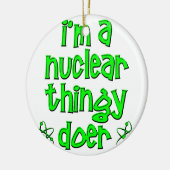 おもしろいな核 セラミックオーナメント (左)