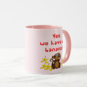 おもしろいな歌は私達がバナナを食べないオールディーズのYesにタイトルを付けます マグカップ (正面右)