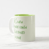 おもしろいな歌はCominだったことを私が知っていたらオールディーズにタイトルを付けます ツートーンマグカップ (正面左)