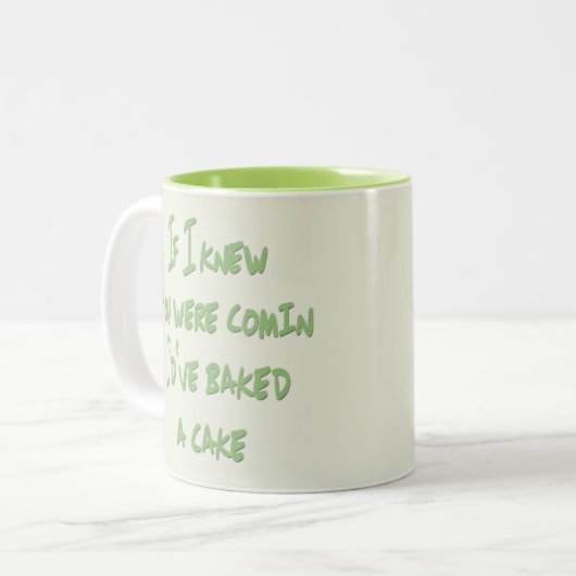 おもしろいな歌はCominだったことを私が知っていたらオールディーズにタイトルを付けます ツートーンマグカップ (正面左)