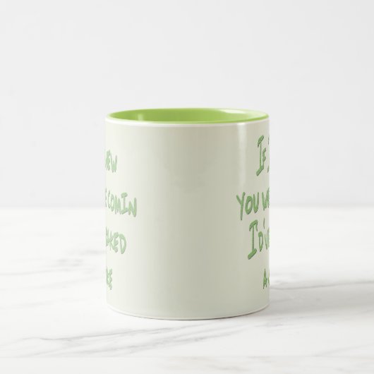 おもしろいな歌はCominだったことを私が知っていたらオールディーズにタイトルを付けます ツートーンマグカップ (中央)