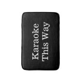 おもしろいな歌手のギフトのカラオケこうすれば バスマット (正面縦)