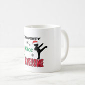 おもしろいな武道のクリスマス コーヒーマグカップ (正面右)