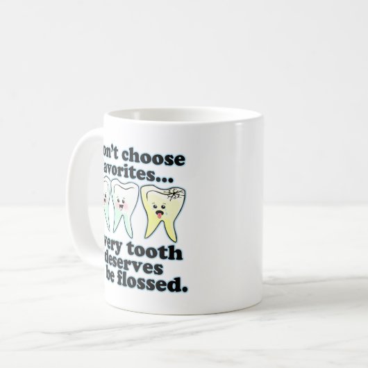 おもしろいな歯科ユーモア コーヒーマグカップ (正面左)