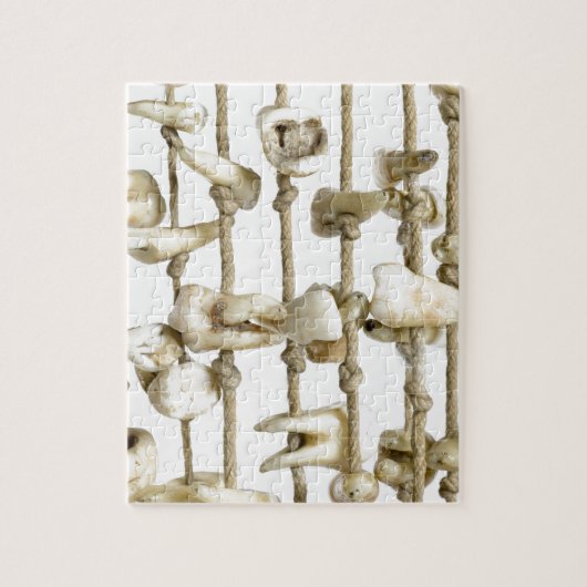 おもしろいな歯科写真撮影によって得られる歯の歯科医 ジグソーパズル (縦)