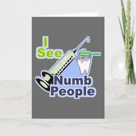 おもしろいな歯科医および衛生士 カード (正面)