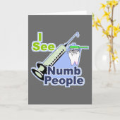 おもしろいな歯科医および衛生士 カード (黄色い花)