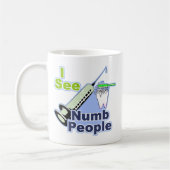 おもしろいな歯科医および衛生士 コーヒーマグカップ (左)