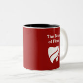 おもしろいな歯科医のテーマのオフィスのマグ ツートーンマグカップ (正面右)