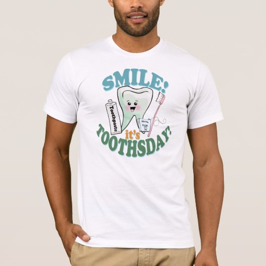 おもしろいな歯科医の歯科プロフェッショナル Tシャツ (正面)