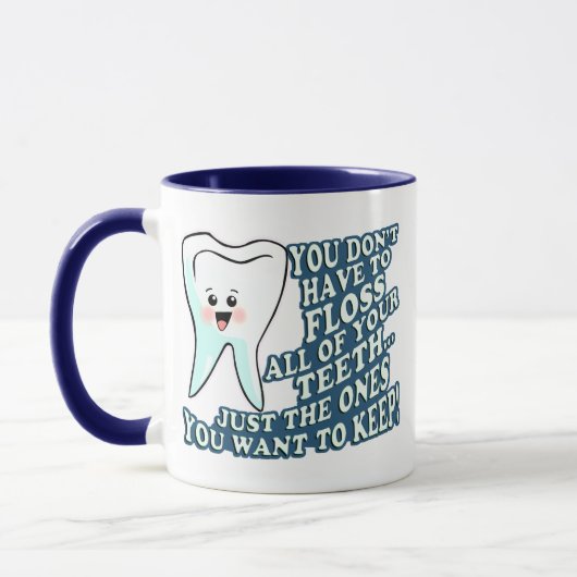 おもしろいな歯科医の歯科衛生士 マグカップ (左)