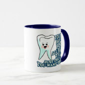 おもしろいな歯科医の歯科衛生士 マグカップ (正面右)