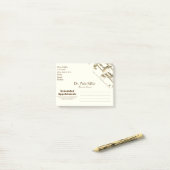 おもしろいな歯科医院の歯科医のアポイントメントのメモ ポストイット (デスク上)