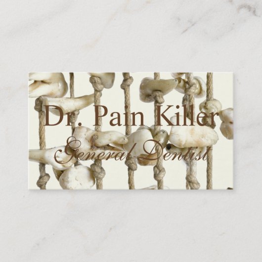 おもしろいな歯科医院の歯科医のアポイントメントのメモ 予約カード (正面)