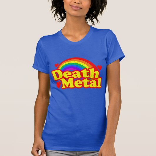 おもしろいな死の金属の虹(動揺してな一見) Tシャツ (正面)