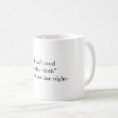 おもしろいな残存物の引用文のマグ コーヒーマグカップ (正面右)